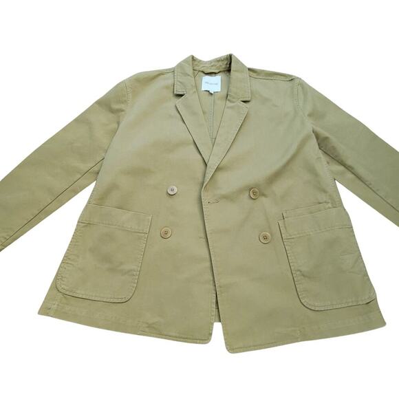 MADEWELL Crossover Blazer (Re)generative Chino Dark Khaki Womens XL Minimalist - Picture 11 of 14